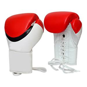 Gants de boxe professionnels en cuir PU de qualité supérieure avec fermeture auto-agrippante 12oz, gants d'entraînement extensibles pour les arts martiaux - Product Image 1