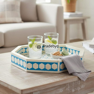 Posavasos Moderno Hecho a Mano con Incrustaciones de Hueso, Calidad Premium, Elegante Adorno para Mesa de Bebidas, Ideal para Regalo, por Tradebyd - Product Image 3