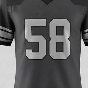 Jersey de Fútbol Americano de Secado Rápido de Primera Calidad, Diseño de Logotipo Personalizado, Transpirable, 100% Poliéster, Colores Personalizados, Unisex - Product Image 5