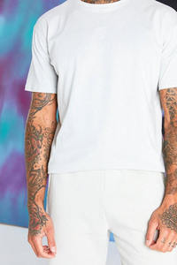 Conjunto de Camiseta y Pantalones Cortos de Algodón Oversize Vintage de Alta Calidad con Lavado Ácido, Estilo Hip Hop, para Venta al por Mayor - Product Image 3