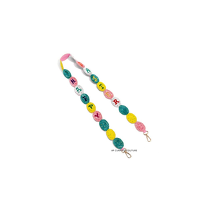 Easter Bunny Beaded <b>Bag</b> Hanger Handmade Hand Embroidered Multicolour/Customizable Colors AP CURATED COUTURE <b>Women</b> <b>Accessory</b> - Product Image 3