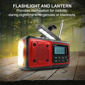 วิทยุพกพา Guardian รับสัญญาณ NOAA สำหรับสถานการณ์ฉุกเฉิน ใช้พลังงานได้หลายรูปแบบ - Product Image 2