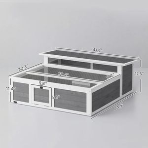 Gabbia Grande per Animali Domestici, Tartarughe e Testuggini, in PVC e Acciaio Inossidabile, con Chiusura a Bottone e Motivo Stampato, per Box Piccoli e Giganti - Product Image 3