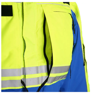Men's Winter <b>Waterproof</b> Hi Vis Safety Jacket with Long Sleeves Reflective <b>Work</b>-wear for Outdoor Safety Jackets - Product Image 2