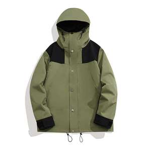 เสื้อแจ็คเก็ตกันลมผู้ชายแบบมีฮู้ดแฟชั่นปี 2026 คุณภาพสูง ผลิตจากโพลีเอสเตอร์ 100% กันน้ำ ระบายอากาศได้ดี สีสันปรับแต่งได้ - Product Image 1