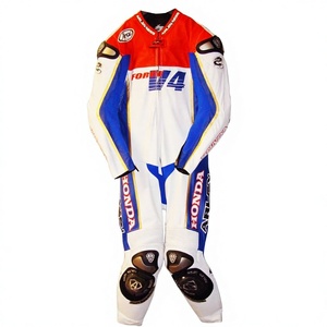 Traje de Carreras Roger Burnett MotoCP Zonda 1 Pieza de Cuero Vacuno/Canguro para Moto/Conducción, Mono/Traje MotoCP para Motociclistas de Nivel - Product Image 1