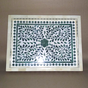 Polish Finished Bone Inlay Serving Storage Trays For Weddings <b>Festive</b> Parties Events <b>Top</b> Trending Serving Dishes For Tabletop - Product Image 4