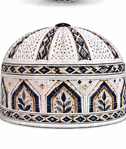 Chapeau de prière musulman pour hommes, respirant et confortable, style Kufi, vente en gros, couvre-chef religieux pour adultes - Product Image 4