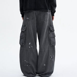 Pantalones Cargo de Mezclilla Personalizados para Hombre, Bolsillos Laterales, Alta Calidad, Impermeables, 100% Poliéster, Ecológicos, Ropa Casual de Calle - Product Image 6