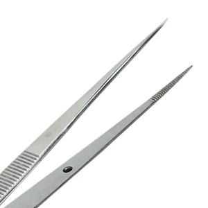 Pinces chirurgicales en acier inoxydable ultra-légères à pointes texturées, certifiées CE, garantie 1 an, manipulation de précision, usage hospitalier - Product Image 2