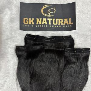 Extensions de cheveux à clipser 100% cheveux humains pour femmes – Extensions épaisses d'aspect naturel pour une longueur et un volume instantanés - Product Image 2