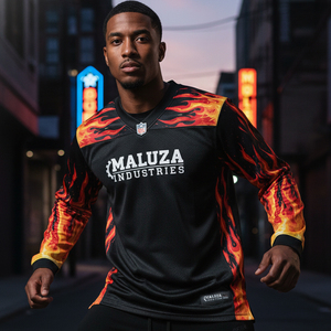 Maillot de football américain haut de gamme personnalisé avec nom et numéro, sublimation, coupe compressée, uniforme de gridiron, prix d'usine - Product Image 6