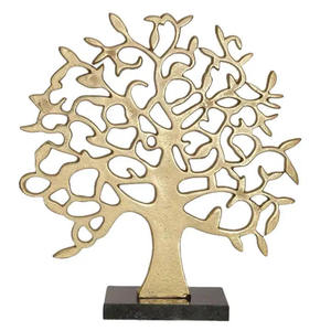 Popular <b>Tabletop</b> Decorative Aluminum <b>Tree</b> Sculpture With Marble Base Gold Plated for Living Room Abstract Sculptures - Product Image 2