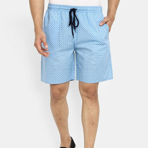 Pakistan Made 100% Cotton Solid Casual Men Shorts Mid Waist Drawstring Closure High Quality Comfortable Breathable Quick Dry - Product Image 1