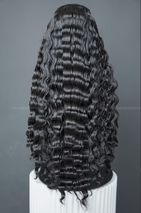 Venta al por mayor Extensiones de cabello Remy vietnamita ondulado profundo del océano 100% Cabello humano Extremos súper doblemente dibujados Trama única Proveedor de Vietnam - Product Image 4