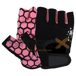 New Arrival Trọng lượng nâng handmade găng tay với biểu tượng tùy chỉnh nhiều màu sắc PowerLifting găng tay cho phụ nữ