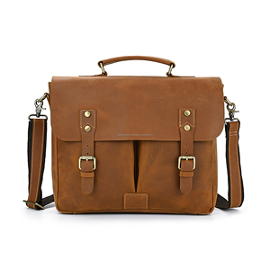 Maletín de Cuero Vintage para Hombre, Bolsa de Mensajero para Oficina y Portátil con Personalización de Marca Privada OEM - Product Image 1