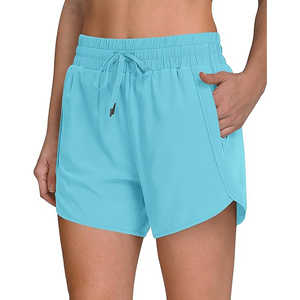 Shorts Deportivos Casuales Azules para Mujer, Transpirables, de Secado Rápido, para Correr - Product Image 1