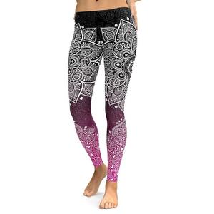 Leggings Sublimados Personalizados para Mujer, Pantalones de Yoga con Estampado de Cintura Alta, Ropa Deportiva para Gimnasio, Entrenamiento, Fitness, Running, Activewear, USA - Product Image 3