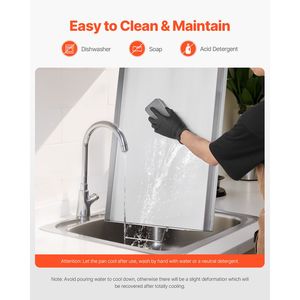 Piastra Rettangolare Universale 32x16 Pollici in Acciaio Inox per Griglia a Gas, Piastra Portatile per BBQ Teppanyaki - Product Image 6