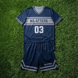 Ma-Attiera Ensemble Maillot et Short de Basketball pour Homme, Numéro 03, Impression par Sublimation, Polyester Respirant, Tenue d'Équipe Adulte - Product Image 6
