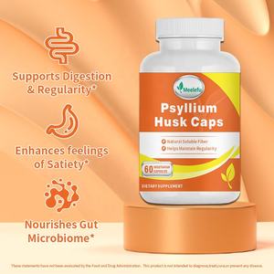 Suplemen Serat Kapsul Psyllium Husk OEM/ODM dengan Lactobacillus Acidophilus untuk Mendukung Pencernaan, Kesehatan, dan Kebiasaan Buang Air Besar - Product Image 2