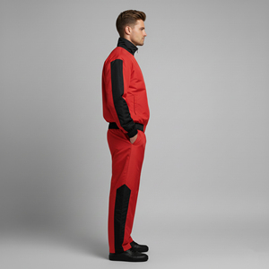 Customized Panel Work Cotton Plus Size Winter Streetwear <b>Tracksuit</b> for Men Custom Printed Logo Windproof Comfortable 2-Piece Set - Product Image 5