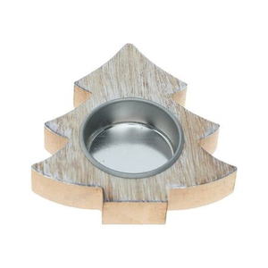 Handmade Eco-Friendly Wooden Christmas <b>Tree</b> Candle <b>Stand</b> for Tabletop Holiday Decor Wholesale Festive Votive Holder for Home - Product Image 3