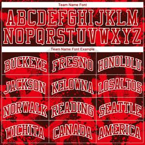 Conjunto de Uniforme de Baloncesto Sublimado Personalizado, Rojo Grunge, Uniforme de Equipo, Ropa Deportiva al por Mayor OEM, Jersey sin Mangas y Pantalones Cortos - Product Image 6