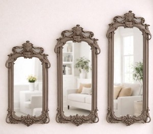 Espejos de Pared Royal Collection Mink: Marco de Resina de Lujo - Product Image 3