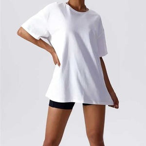 Camisetas de Manga Corta/Larga con Cuello Redondo para Mujer, Camisetas de Algodón Baratas, Blusas, Tops para Mujer - Product Image 6
