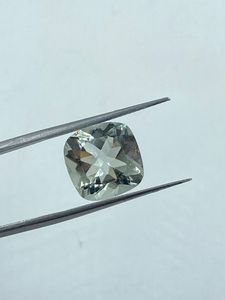 Pierre précieuse naturelle d'améthyste verte de qualité supérieure, pierre brute, 7,15 carats, 12 mm, taille coussin, couleur verte, pour la fabrication de bijoux - Product Image 3