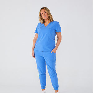 Uniformes Médicos Transpirables de Corte Ajustado para Mujer, Venta al Por Mayor OEM, Color y Logotipo Personalizables, Tela Jersey - Product Image 1