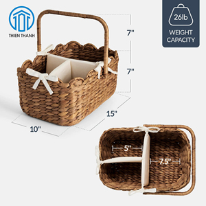 Panier à couches pour bébé fait main, panier de rangement tressé, organisateur de chambre d'enfant, panier de table à langer portable, vente en gros usine - Product Image 5