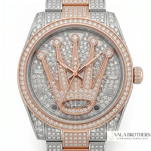 Reloj de Lujo con Diamantes para Mujer, Analógico de Cuarzo, Acero Inoxidable, Chapado en Oro Rosa, Correa de 42 mm, Esfera Redonda, Cierre Desplegable - Product Image 6