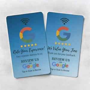 บัตรรีวิว Google NFC พร้อมชิป EM4305/TK4100 กันน้ำ RFID 5 ดาว และโลโก้ G สำหรับข้อเสนอแนะทางธุรกิจและการชำระเงิน - Product Image 4