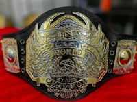 Ceinture de champion du monde poids lourd TNA en alliage de zinc plaqué or, design aigle, MMA, légère, unisexe, arts martiaux, 1 pièce
