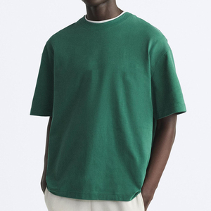 Camiseta de Moda para Hombre al por Mayor, Camiseta Oversize Personalizada de Algodón Pesado con Hombros Caídos y Ajuste Relajado Estilo Urbano - Product Image 1
