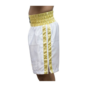 Shorts de boxe unisexes avec logo personnalisé sur le devant, légers, pour l'entraînement, 100% polyester, anti-rétrécissement, fabricant OEM - Product Image 6