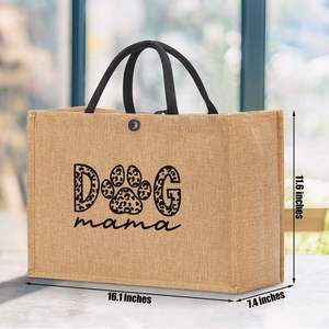Multi Functional Jute Picnic Tote <b>Bag</b> for Grocery Beach Travel and Picnic - Product Image 4