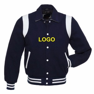 Chaqueta Varsity Gris para Hombre, Lana y Poliéster, Cuello Camisero, Corte Regular, Otoño, Casual, Cierre de Botones, Color Sólido - Product Image 2