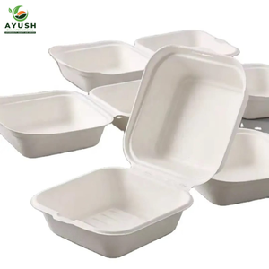 Contenedor de Alimentos de Bagazo de Caña de Azúcar de Grado Comercial, 6x6 Pulgadas, para Restaurantes de Comida Rápida, Comida para Llevar y Cafeterías - Product Image 4