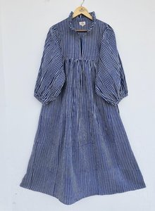 Femmes filles pur coton Maxi robe indien bloc imprimé décontracté été soirée à la mode nouvelle vente en gros longue robe mi-longue - Product Image 5