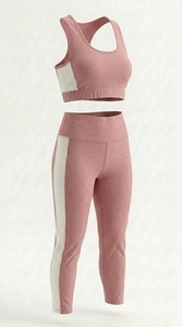 Ensemble de yoga et de fitness pour femmes, tenue de sport 2 pièces, vêtements de sport extensibles, vêtements de sport respirants, ensemble de vêtements d'entraînement - Product Image 3
