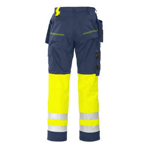 Pantalon de travail haute visibilité réfléchissant pour homme, en lin, imperméable, coupe-vent, respirant, résistant aux acides et anti-plis, pour l'extérieur - Product Image 6