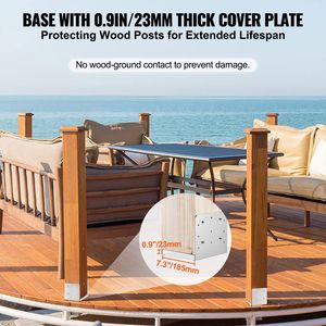 Base di Ancoraggio Regolabile in Acciaio Inox per Gazebo 8x8 (7.8x7.3") - 1 Pezzo - Product Image 3