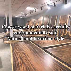 Table en bois massif naturel faite à la main Table console vintage Dessus de table de ferme fabriqué à partir du Vietnam - Product Image 5