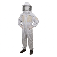 Combinaison de protection intégrale pour apiculteur, combinaison de récolte du miel avec fermeture éclair, ajustement confortable pour l'utilisation en apiculture