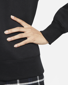 Sudadera de cuello redondo para mujer, 100% algodón peinado, lisa con relieve, hecha a medida, nueva moda, venta al por mayor - Product Image 4