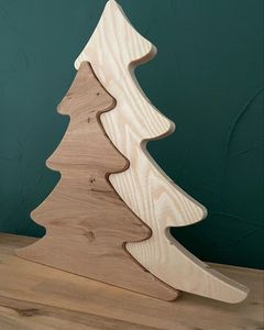 Décoration de Noël en bois, Artisanat en bois de Noël, Arbre de Noël en bois, Arbre festif en bois, Arbre de Noël rustique, Noël en bois naturel - Product Image 3